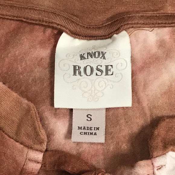 Knox‎ Rose Brown Rayon Blend Tie Dye Sleeveless Blouse Tank Top Women's Small - Picture 4 of 7